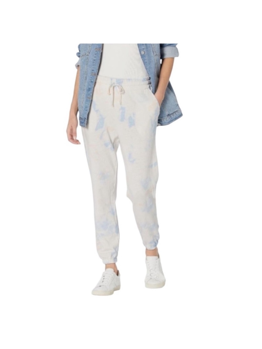 Splendid NWT pastelcore cream tie dye athleisure jogger sweat pant size small